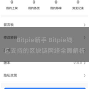 Bitpie新手 Bitpie钱包支持的区块链网络全面解析