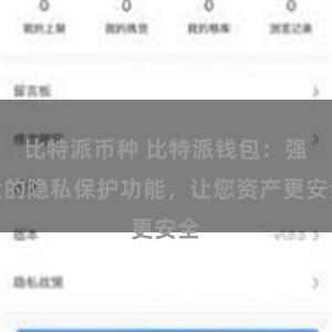 比特派币种 比特派钱包：强大的隐私保护功能，让您资产更安全