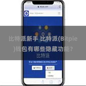 比特派新手 比特派(Bitpie)钱包有哪些隐藏功能？