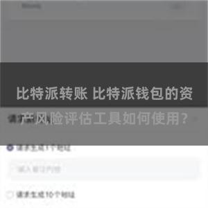比特派转账 比特派钱包的资产风险评估工具如何使用？